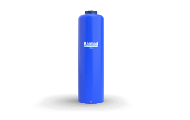 Sıvı depolama için mavi renkli 1 ton plastik dikey su deposu (boru tipi)